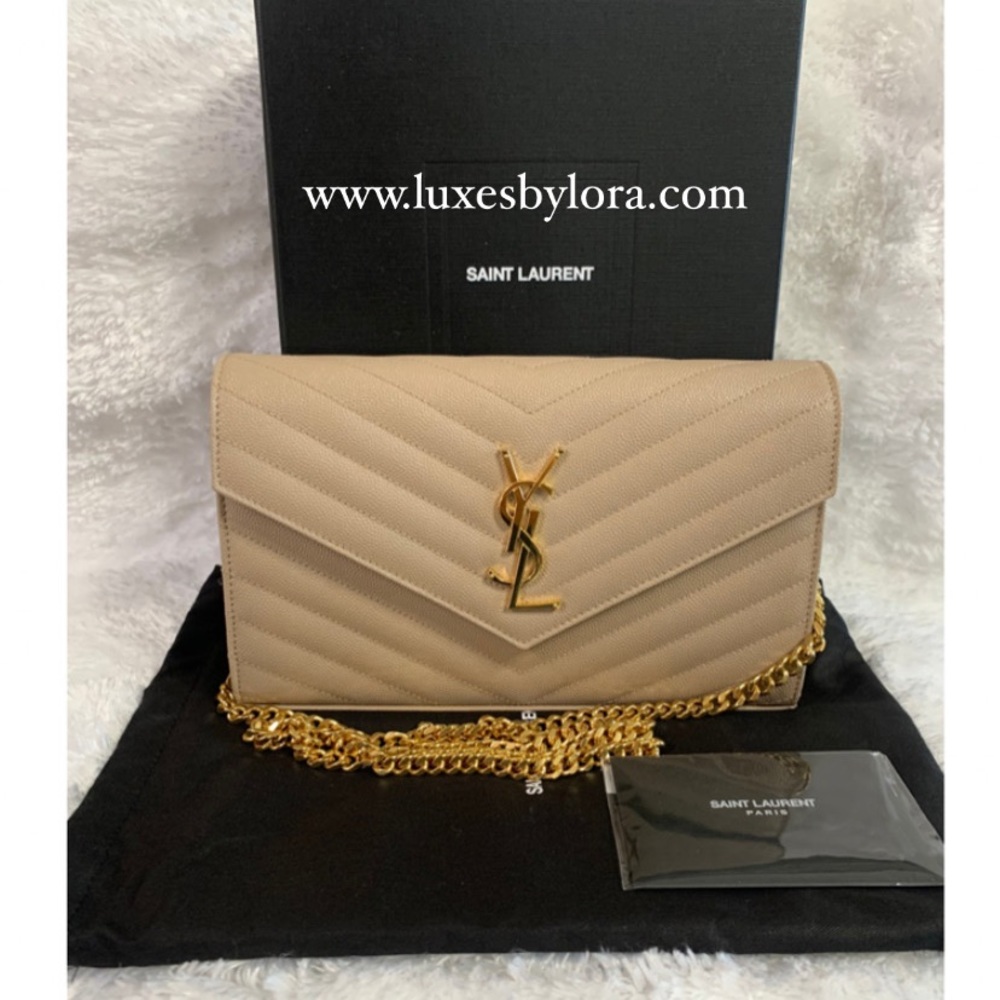 ❌SOLD❌SAINT LAURENT MONOGRAM CHAIN WALLETS